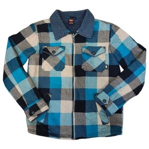 Nike 6.0 Zippered Skateboard Plaid Jacket Size 18/20